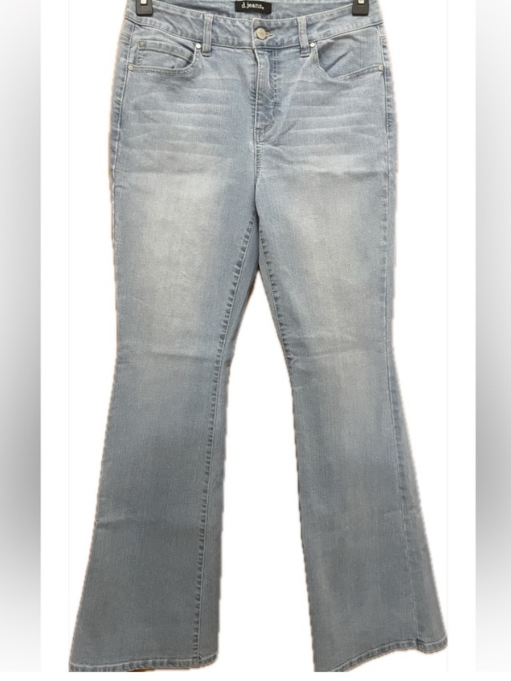 Light blue bell bottom jeans